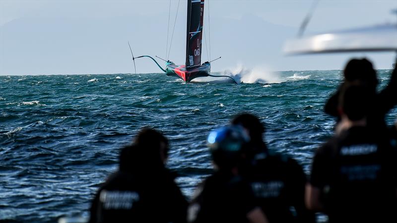 Emirates Team New Zealand- AC75 - Day 10 - April 26, 2024 - Auckland photo copyright Sam Thom / America's Cup taken at Royal New Zealand Yacht Squadron and featuring the AC75 class